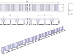 Пластиковый бордюр FlexCurb 80 черный