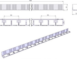 Пластиковый бордюр FlexCurb 60 черный